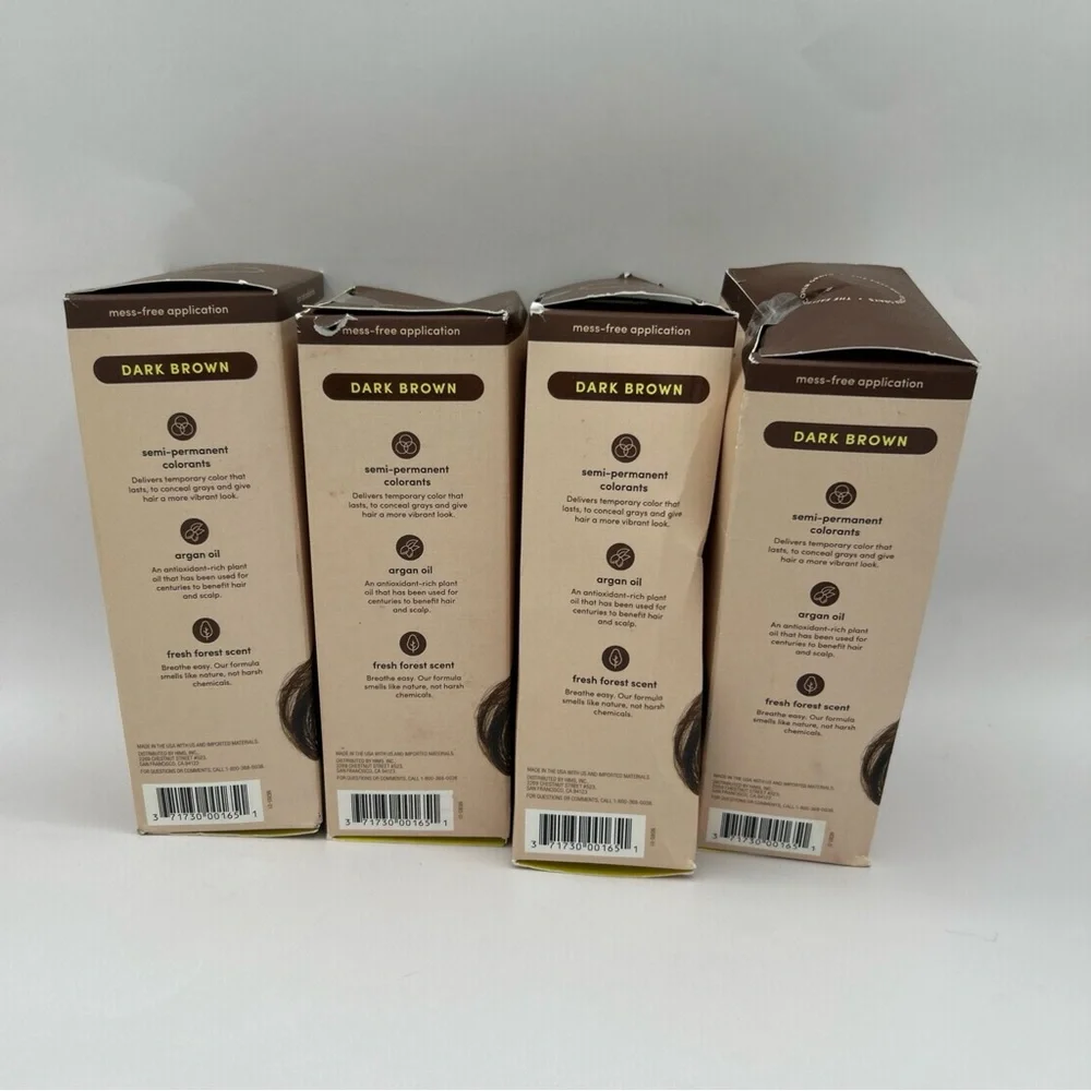 4x Hims Hair‎ Color & Conditioner Under Cover Dark Brown 5oz New